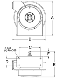 L 4050 163 3-RP Dimensions