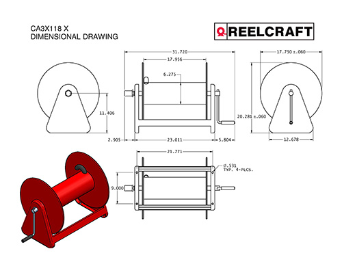 CA32118 L Dimensions