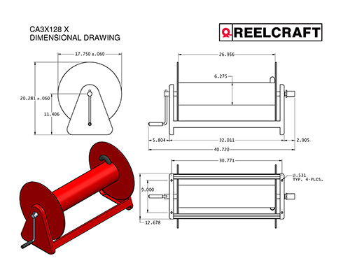 CA30128 L Dimensions